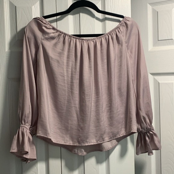 Forever 21 Purple Off the Shoulder Blouse - Picture 6 of 10